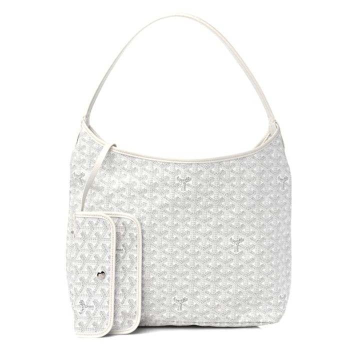 Túi Tote Nữ Goyard Bohemme Hobo Bag White Màu Trắng (Kèm Túi Nhỏ)