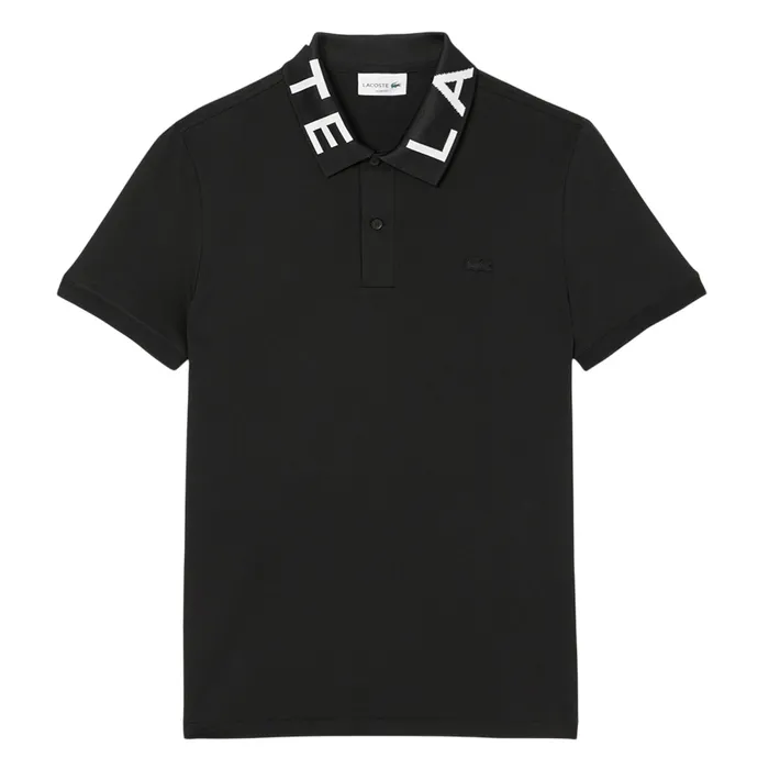 Áo Polo Nam Lacoste Slim Fit Jacquard Branded PH9538 031 Màu Đen Size 5