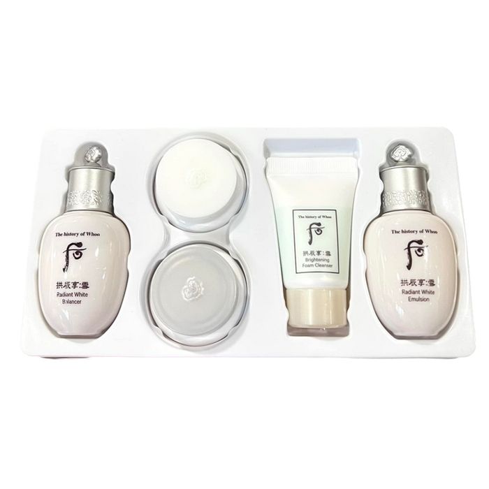 Bộ Dưỡng Trắng Giảm Thâm Nám Whoo Radiant White Special Gift Set 5 Món