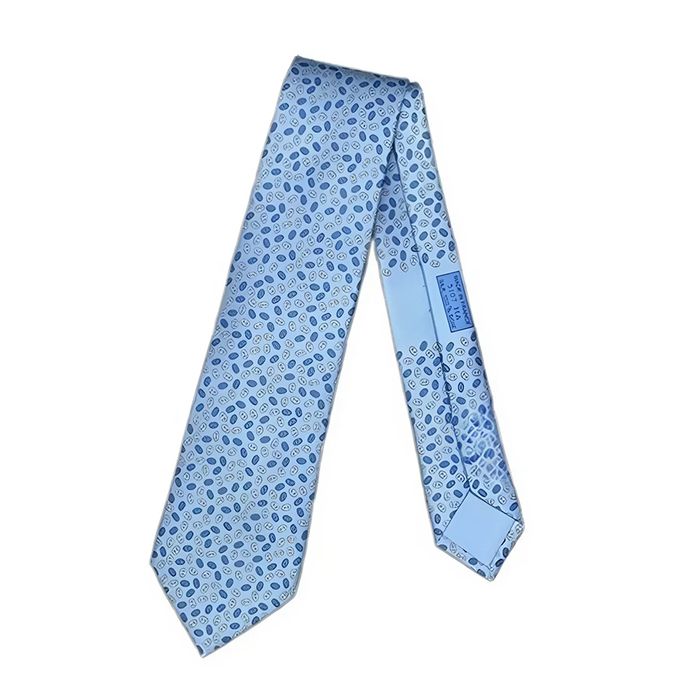 Cà Vạt Hermès Cravate Petits Ciel /Bleu Màu Xanh Blue