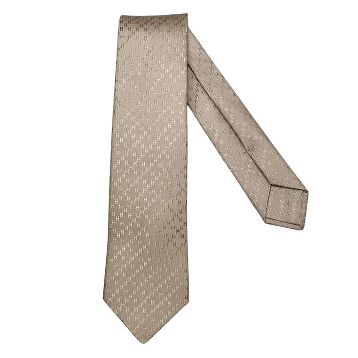 Cà Vạt Nam Hermès Cravate Hermes Faconnee New H Desert Màu Nâu