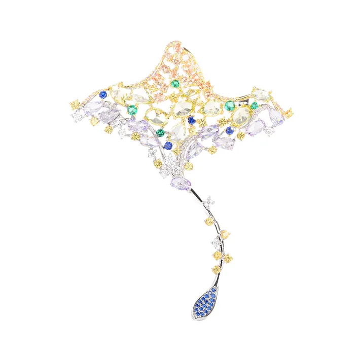 Cài Áo Meri Ocean Stingray BR886 Màu Vàng