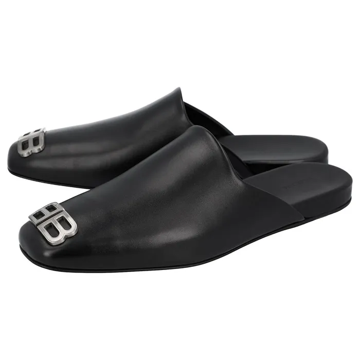 Dép Nam Balenciaga Men's Cosy BB Mule In Black 654644WBB511087 Màu Đen Size 42