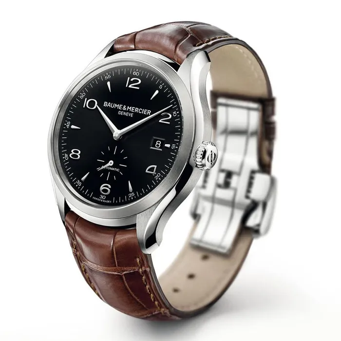 Đồng Hồ Nam Baume & Mercier Clifton 10053 Watch Màu Đen - Nâu