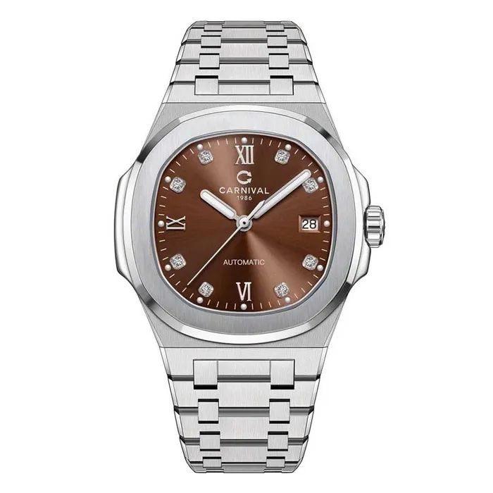 Đồng Hồ Nam Carnival 8160G-VT-N (8160G) Màu Nâu Bạc