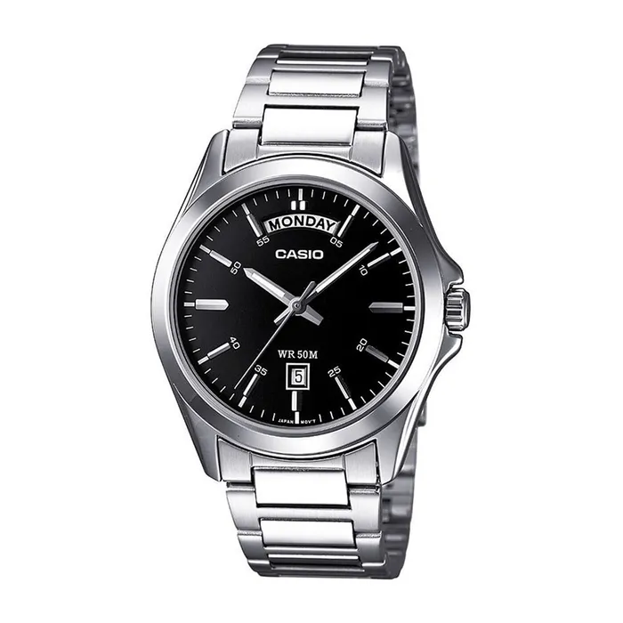 Đồng Hồ Nam Casio Quartz MTP-1370D-1A1VDF Màu Bạc Đen