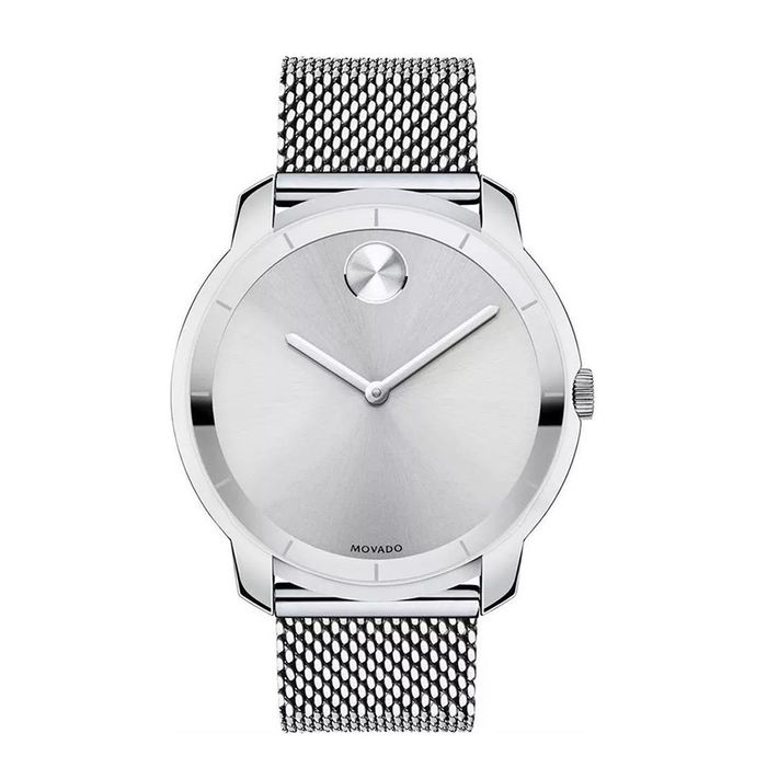 Đồng Hồ Nam Movado Bold Silver Dial Mesh Watch 3600260 Màu Bạc