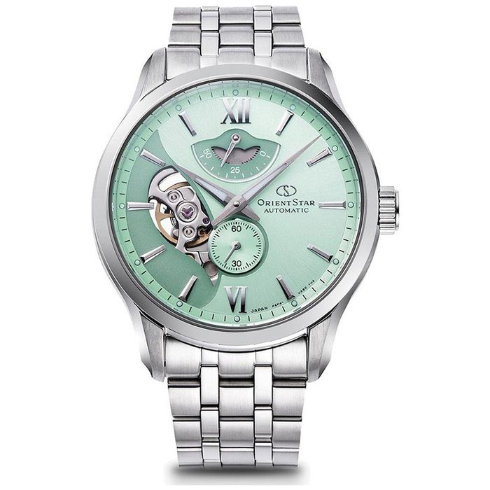 Đồng Hồ Nam Orient Star Layered Skeleton RE-AV0B11E00B Màu Xanh Bạc