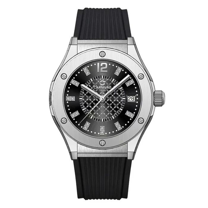 Đồng Hồ Nữ Carnival 8173L-VT-DCS-D Màu Bạc Đen