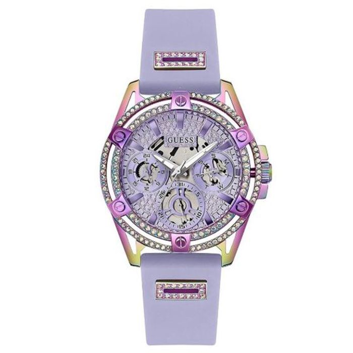 Đồng Hồ Nữ Guess GW0536L4 Dây Silicone 39mm Màu Tím
