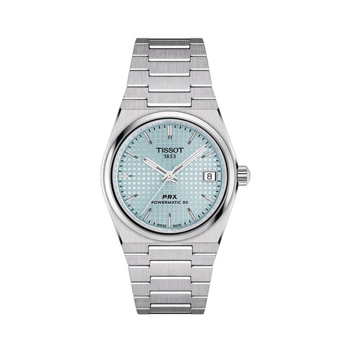 Đồng Hồ Nữ Tissot PRX Powermatic 80 35mm ICE BLUE T137.207.11.351.00 (T1372071135100) Màu Xanh Bạc