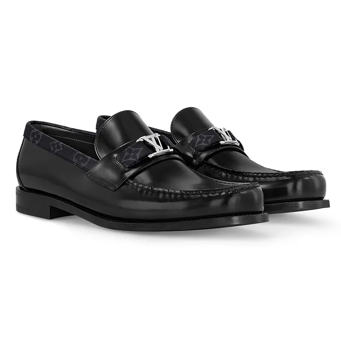 Giày Lười Nam Louis Vuitton LV Major Loafers 1A7VZ8 Màu Đen Size 42.5