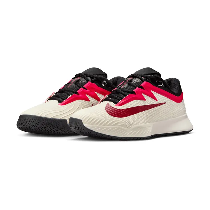 Giày Tennis /Pickleball Nữ Nike Court Air Zoom Vapor Pro 3 HC Pale Ivory Sail Team Red Rush Pink FZ2158-104 Màu Trắng Đỏ Size 38.5