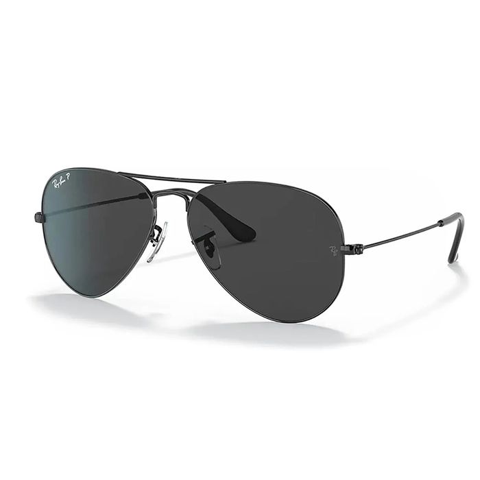 Kính Mát Rayban Aviator Polarized Sunglasses RB3025 002/48 58 Màu Đen