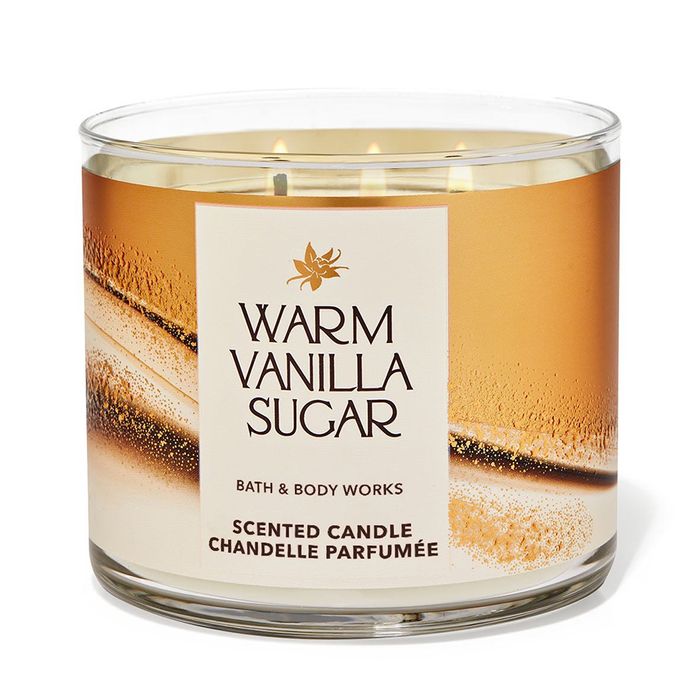 Nến Thơm 3 Bấc Bath & Body Works Warm Vanilla Sugar 3-Wick Candle 411g