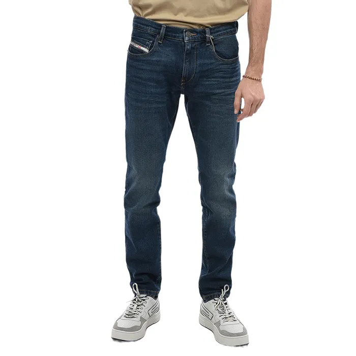 Quần Jean Nam Diesel Slim Fit 2019 D-Strukt Jeans Màu Xanh Đậm Size 30