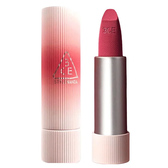 Son Lì 3CE Cashmere Hug Lipstick 05 Cozy Whisper Màu Hồng Rose 3.5g