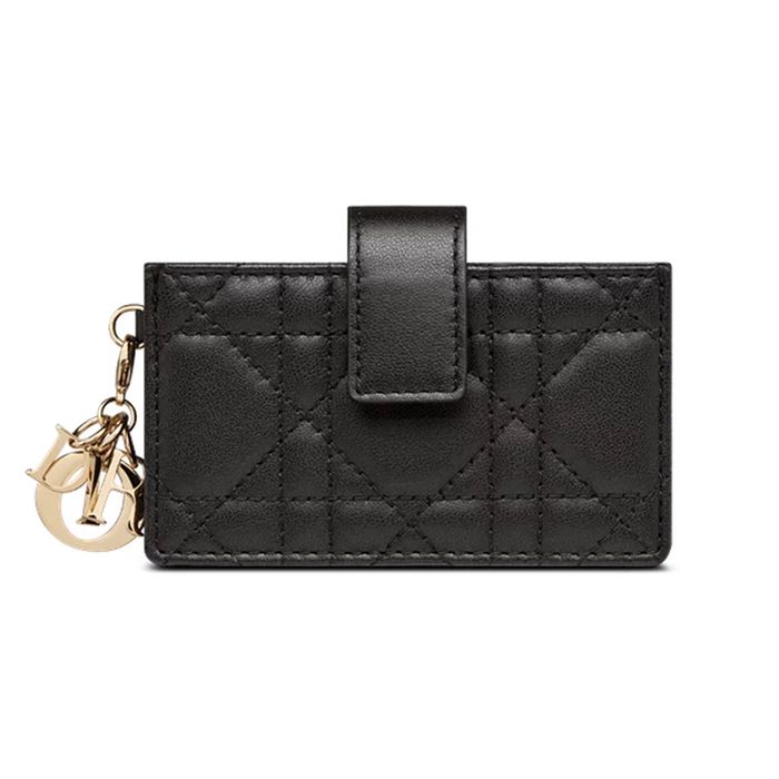 Ví Đựng Thẻ Nữ Dior Jasmine Card Holder S0074ONMJ M900 Màu Đen