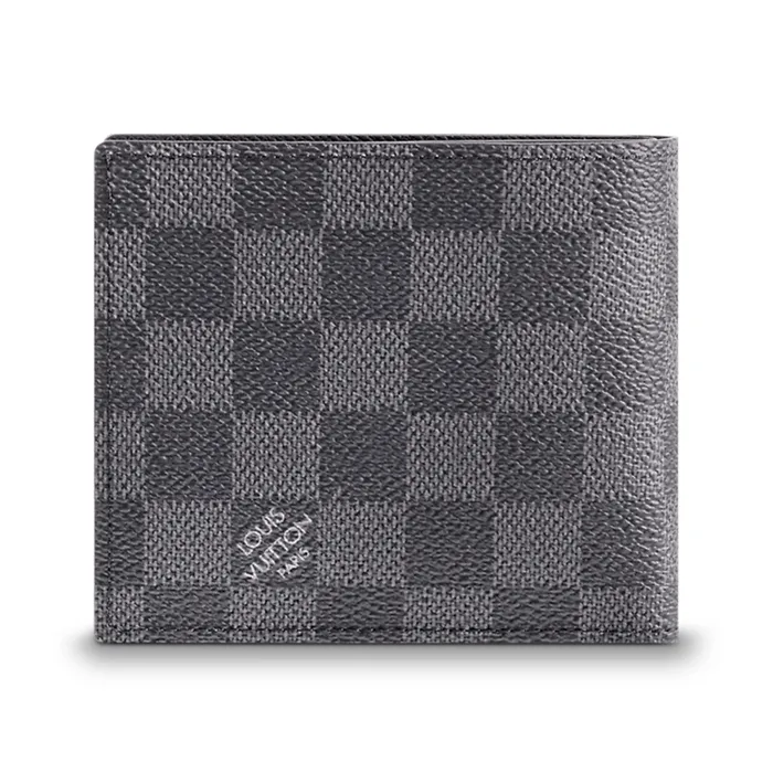 Ví Nam Louis Vuitton LV Marco Wallet Damier Graphite N63336 Màu Xám Đen