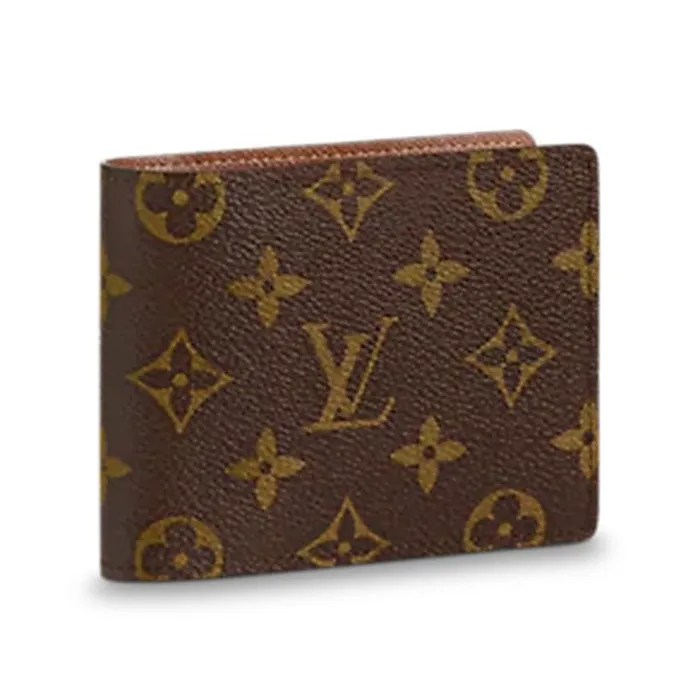 Ví Nam Louis Vuitton LV Multiple Wallet M60895 Màu Nâu Họa Tiết