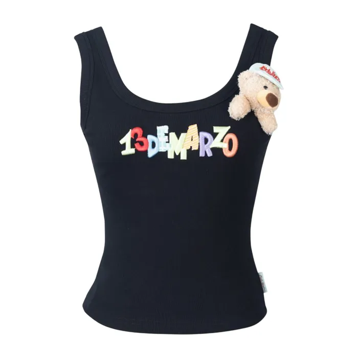 Áo Ba Lỗ Nữ 13 De Marzo In Black DMZ1831 TS038 02-06-279 Tank Top Màu Đen Size M