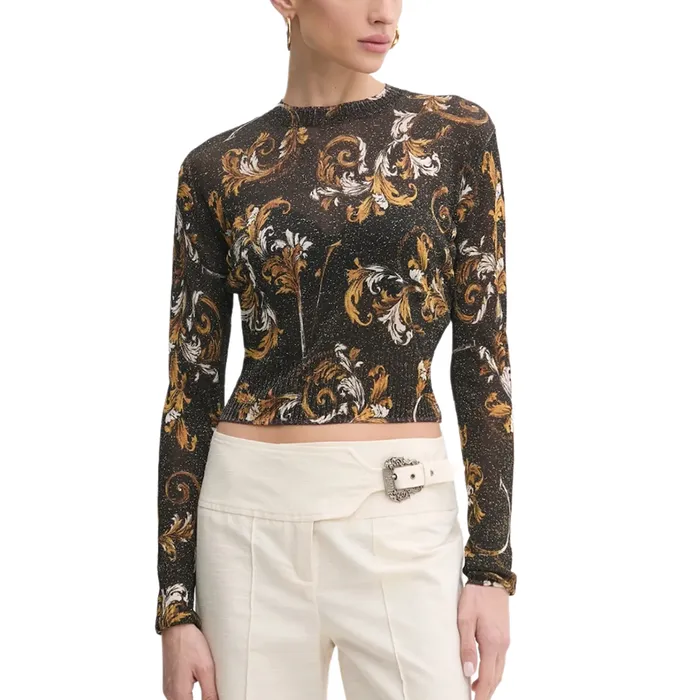 Áo Len Nữ Versace Jeans Couture Sweater 78HAFM21 CMN45 G89 Màu Đen Size M