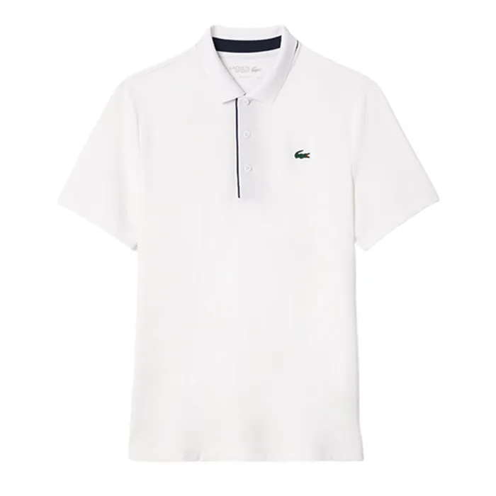 Áo Polo Nam Lacoste Men's Golf Polo Shirt Straight Fit UV Protection DH2583 10 522 Màu Trắng Size 3