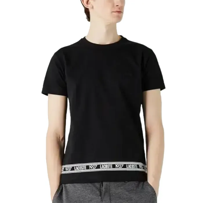Áo Thun Nam Lacoste Men's T-Shirts Regular Màu Đen Size 4