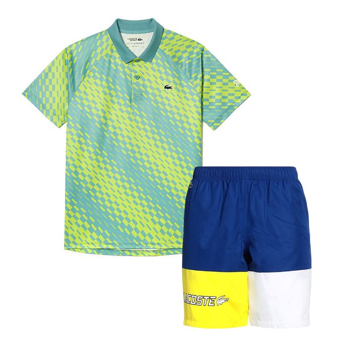 Bộ Quần Áo Cộc Tay Nam Lacoste Men's Tennis Phối Màu Size 4