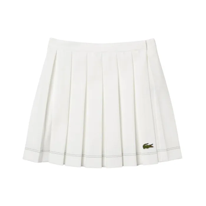 Chân Váy Nữ Lacoste Women's Color Stitch Point Pleated Skirt JF6414 53G 70V Màu Trắng Size 38