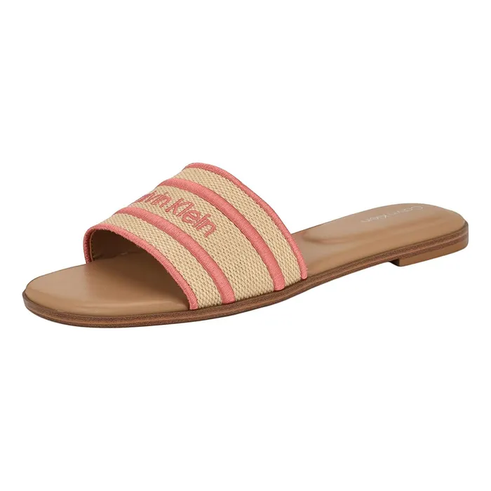 Dép Nữ Calvin Klein CK Kendell Sandal Màu Hồng Size 8