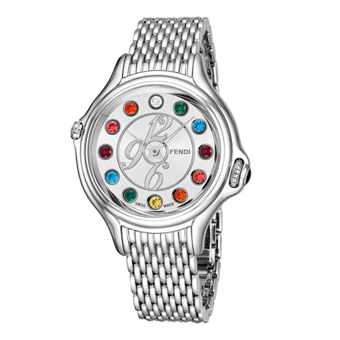Đồng Hồ Nữ Fendi Crazy Carats Ladies Watch Watch F105036000T01 Màu Bạc