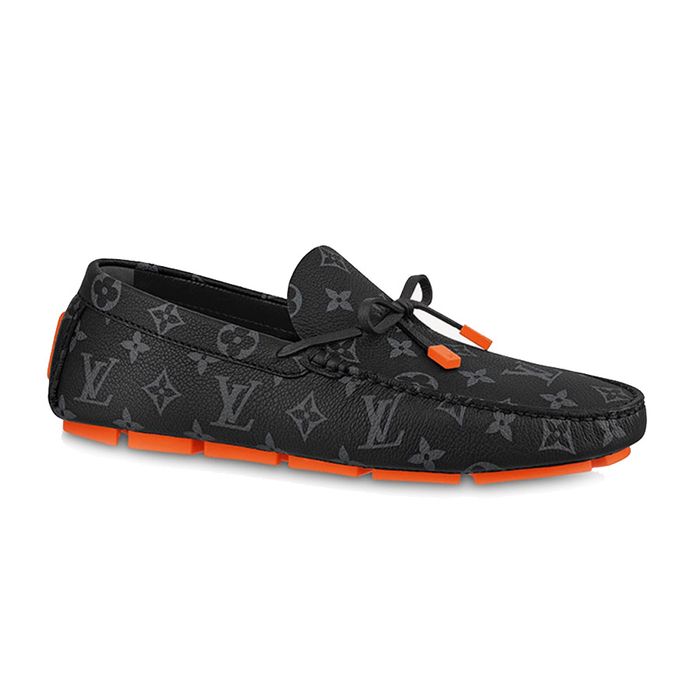 Giày Lười Nam Louis Vuitton LV Driver Mocassin 1AAF3E Black Màu Đen