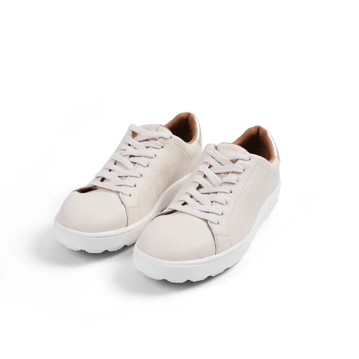 Giày Thể Thao Nữ Geox Spherica Ecub-1 Woman Low Top Sneaker Plain Papyrus/Light Gold Màu Be Nhạt Size 37