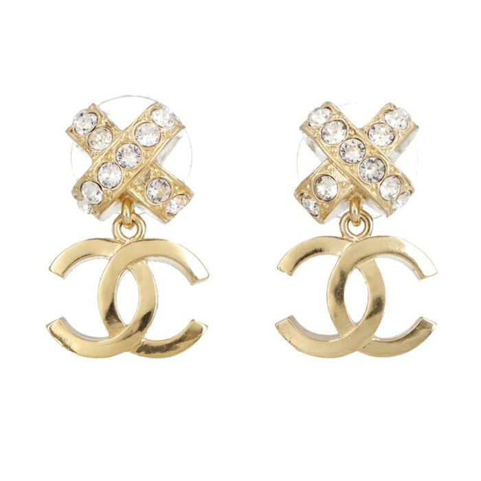 Khuyên Tai Chanel ABA525 Women's Earrings Màu Vàng Gold