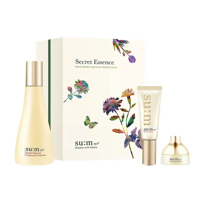 Set Dưỡng Ẩm, Hỗ Trợ Phục Hồi Da Su:m37 Su Set- Secret Essence Secret Garden Le 3 Món