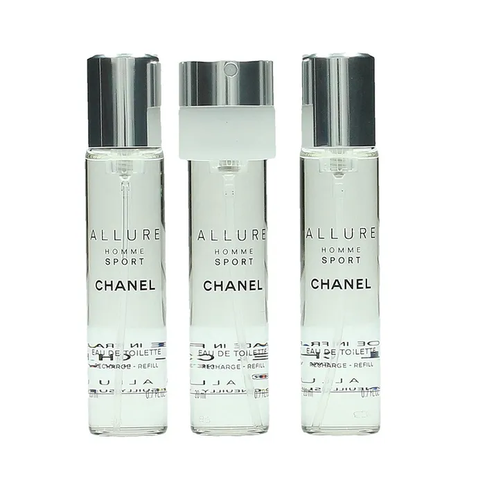 Set Nước Hoa Nam Chanel Allure Homme Sport EDT Refillable Travel Spray Set 3 Món (3 x 20ml)