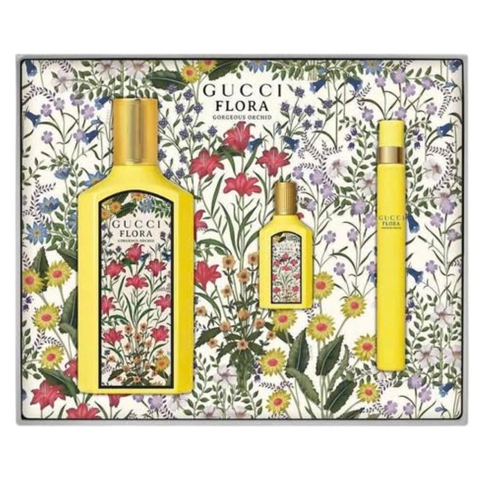 Set Nước Hoa Nữ Gucci Flora Gorgoeus Orchid EDP (100ml + 10ml + 5ml)