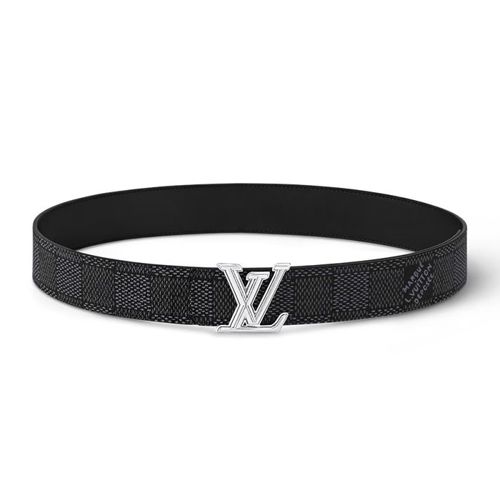 Thắt Lưng Nam Louis Vuitton LV Dimension 40mm Reversible Belt M8889V Hai Mặt Màu Đen Xám Size 95