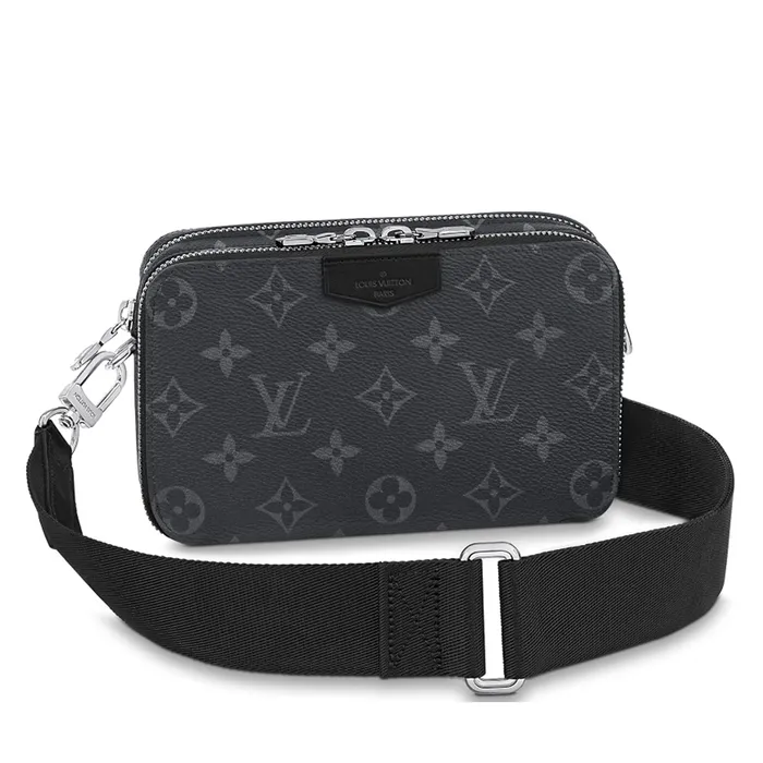Túi Đeo Chéo Nam Louis Vuitton LV Alpha Wearable Wallet M80741 Màu Đen