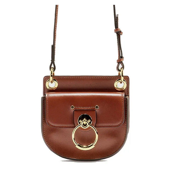 Túi Đeo Chéo Nữ Chloé Mini Tess Bag Màu Nâu Đậm