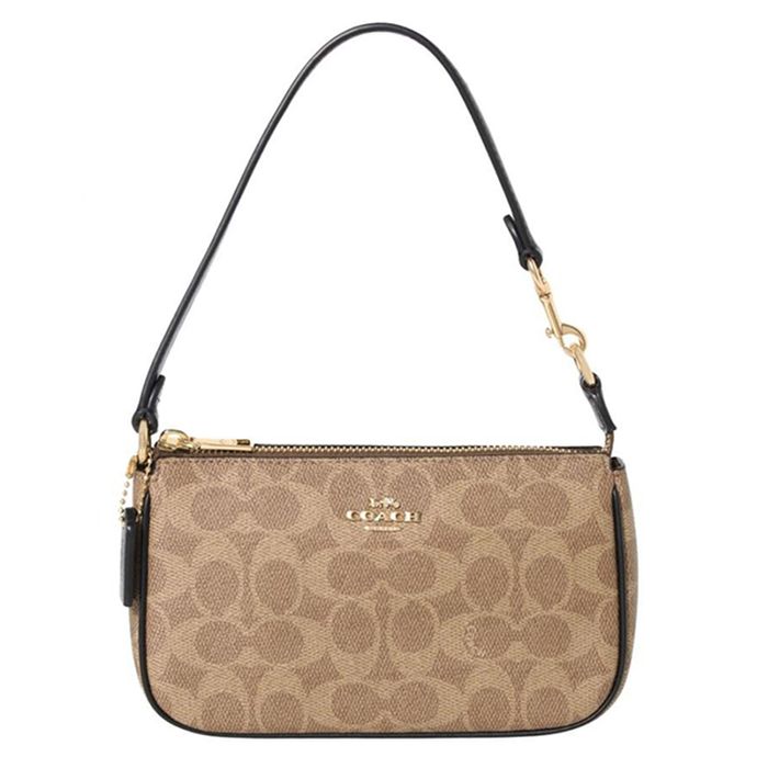 Túi Đeo Vai Coach Nolita 19 In Signature Canvas CW426 Im/ Tan/ Black Màu Nâu Be