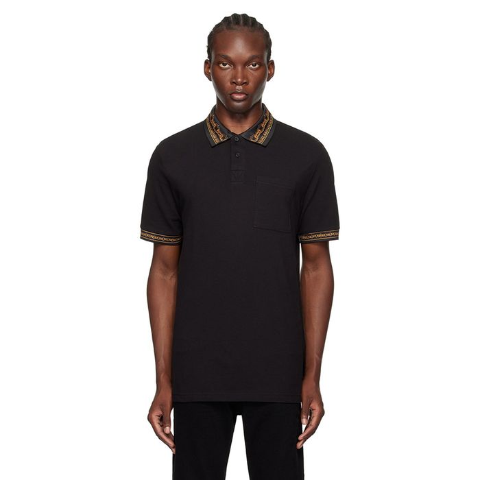 Áo Polo Nam Versace Jeans Couture Black Chain Couture Màu Đen Size L