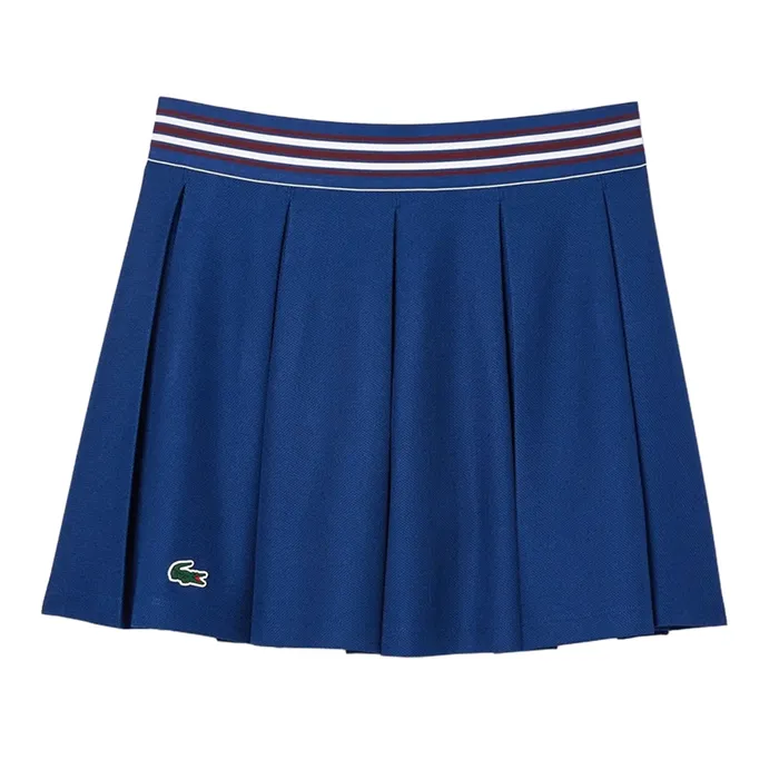Chân Váy Nữ Lacoste Women's Lined Piqué Tennis Skirt JF0990 51 F9F Màu Xanh Navy Size 38