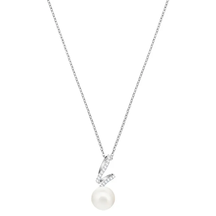 Dây Chuyền Nữ Swarovski Gabriella Pendant White, Rhodium Plated 5528731 Màu Bạc/Trắng