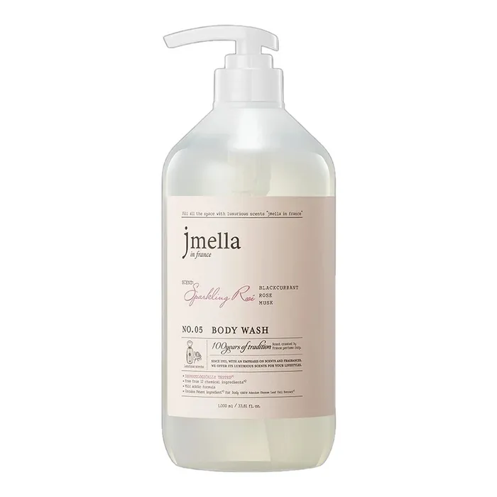 Sữa Tắm Cấp Ẩm Mịn Da Jmella In France No.05 Sparkling Rose Body Wash 1000ml