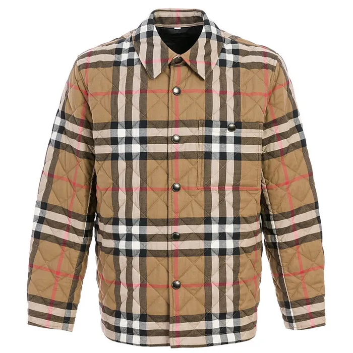 Áo Khoác Nam Burberry Vân Chám Taupe Brown SP148534 Màu Nâu Size XS