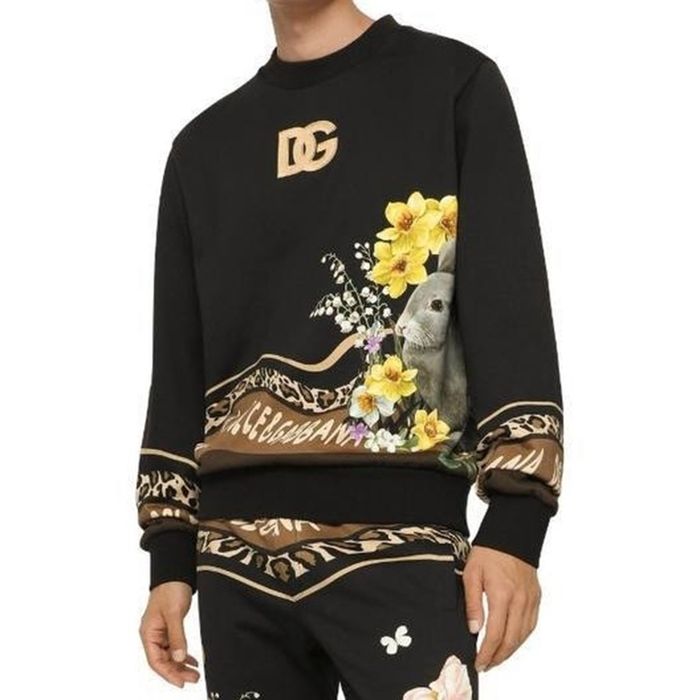 Áo Nỉ Sweater Nam Dolce & Gabbana D&G Sweatshirt I9610M HI762 Màu Đen Size 46