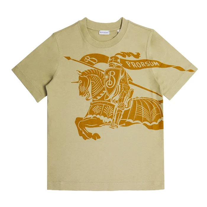 Áo Thun Burberry EKD Cotton T-Shirt Màu Xanh Nhạt Size S