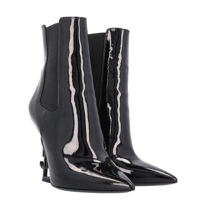 Giày Boot Nữ Yves Saint Laurent YSL Opyum Boots Màu Đen Size 35